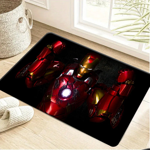Tapis Avengers Iron Man - Armure Rouge Or Éclatée
