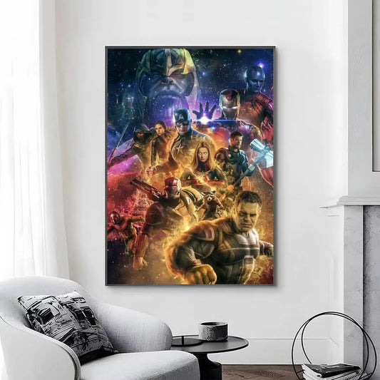 Affiche Avengers Infinity War - Design Sombre Purple