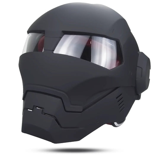 Casco Iron Man Avengers - Cosplay Negro Mate