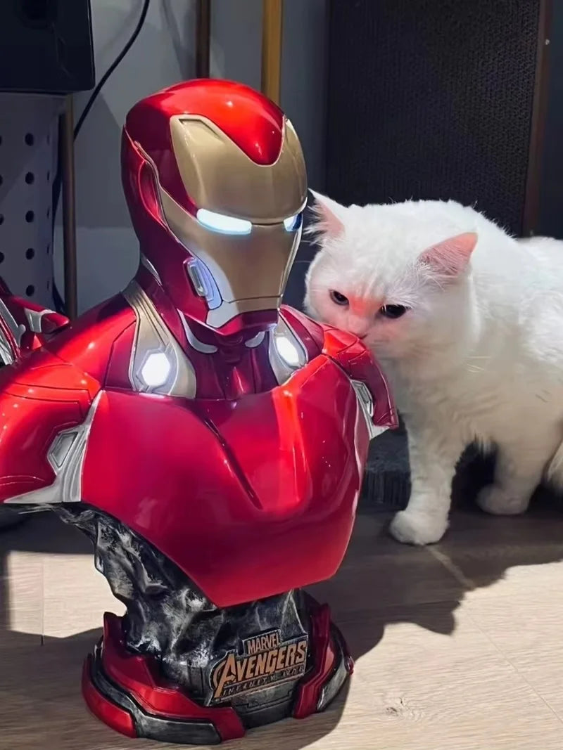 Buste Lumineux Avengers Iron Man - Studio Fond Blanc