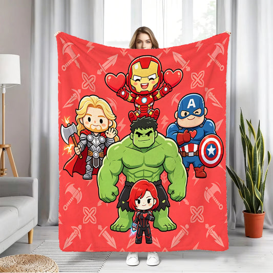 Plaid Polaire Avengers Chibi - Team Rouge