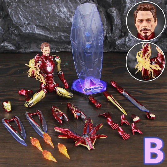 Figura ZD Toys Iron Man MK85 2.0 LED - Base Escudo Variante B
