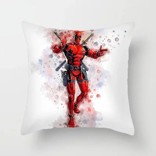 Funda de Cojín Deadpool - Acuarela Artística