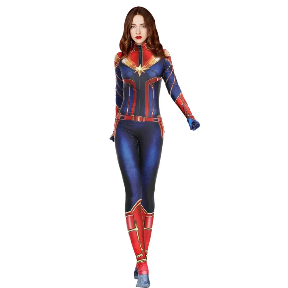 Combinaison Cosplay Captain Marvel - Carol Danvers Variante 2